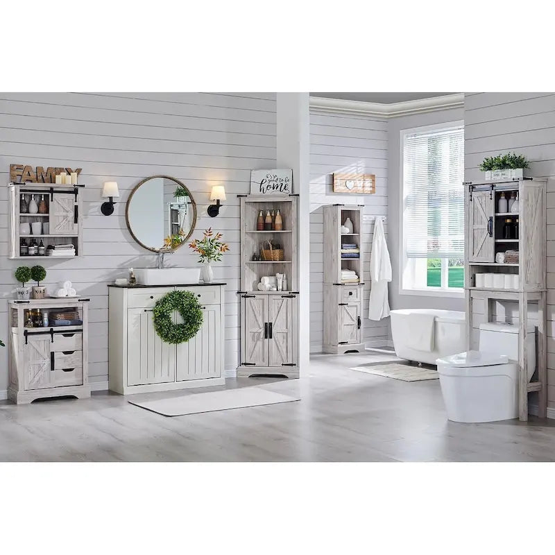Farmhouse Corner Cabinet, 68 Tall Corner Cabinet, Corner Cabinet