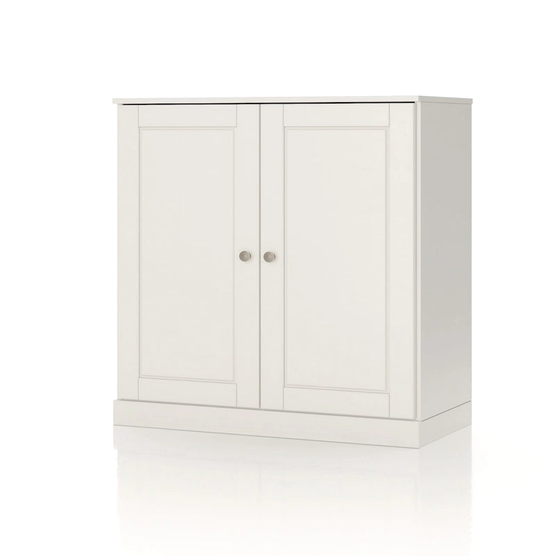 100% Solid Wood 32 Bathroom Cabinet with Solid Doors and Adjustable Shelves
