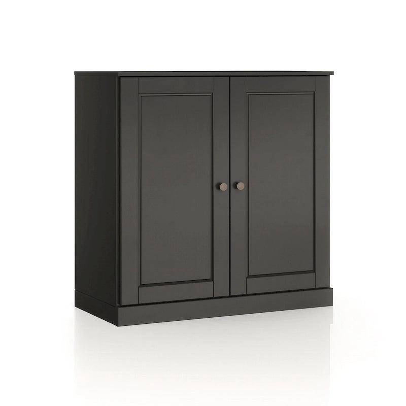 100% Solid Wood 32 Bathroom Cabinet with Solid Doors and Adjustable Shelves