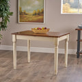 Multicolored Wood Dining Table with Leaf Extension