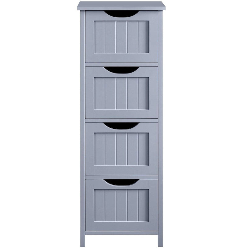 Bathroom Floor Cabinet Slim Bath Cabinet with 4 Drawers
