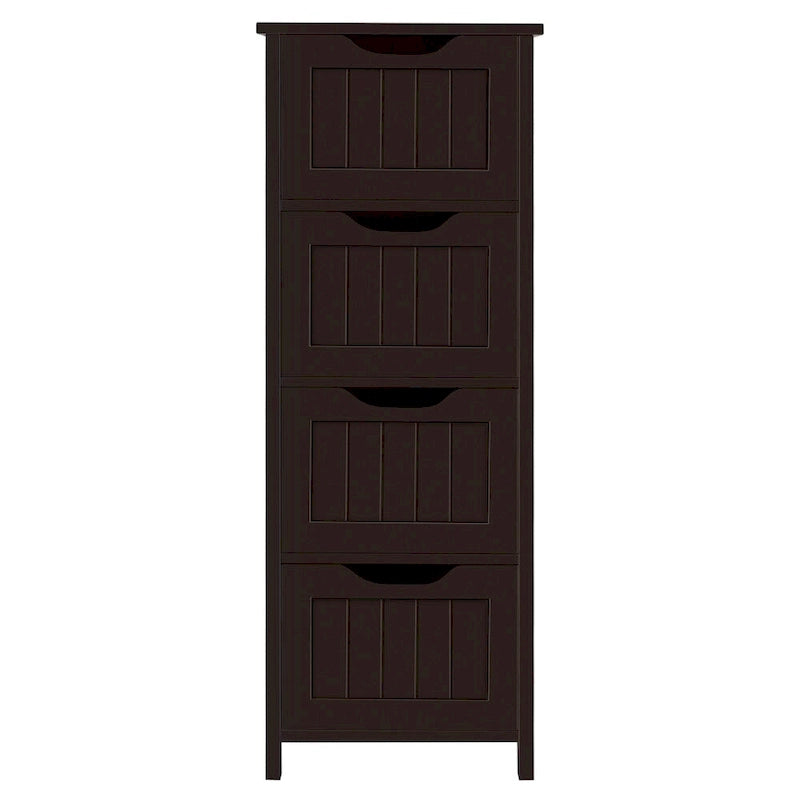 Bathroom Floor Cabinet Slim Bath Cabinet with 4 Drawers